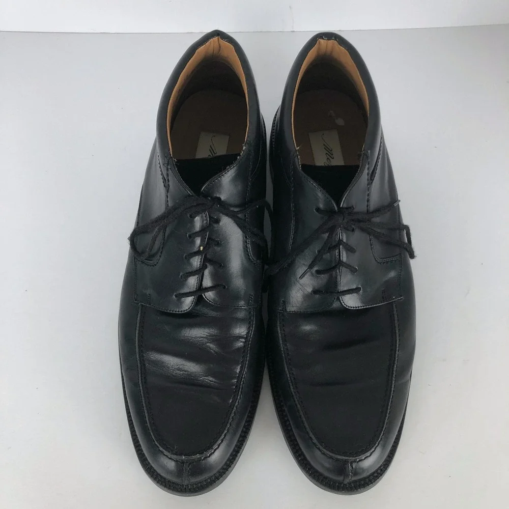 MEZLAN Barletta Leather Lace Up Apron Chukka Boots Sz 13W Black